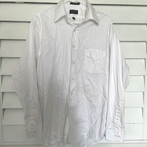 Men's Arrow White Long Sleeve Button Up